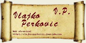 Vlajko Perković vizit kartica
